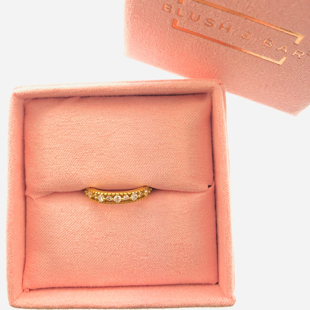 Women’s Blush & Bar Gold Joyce Layered Stack Ring